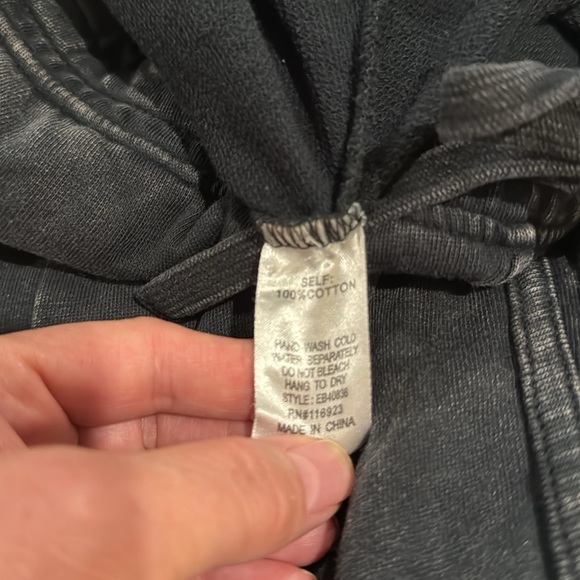 Women’s Mineral Washed Terry Knit Pants Ash colored size large - Picture 6 of 6